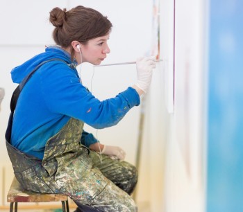 Ellen McDonald at work in the RA Schools
