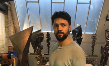 Conrad Shawcross RA in his London studio