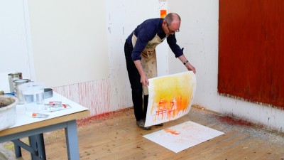 Christopher Le Brun PRA in his London studio