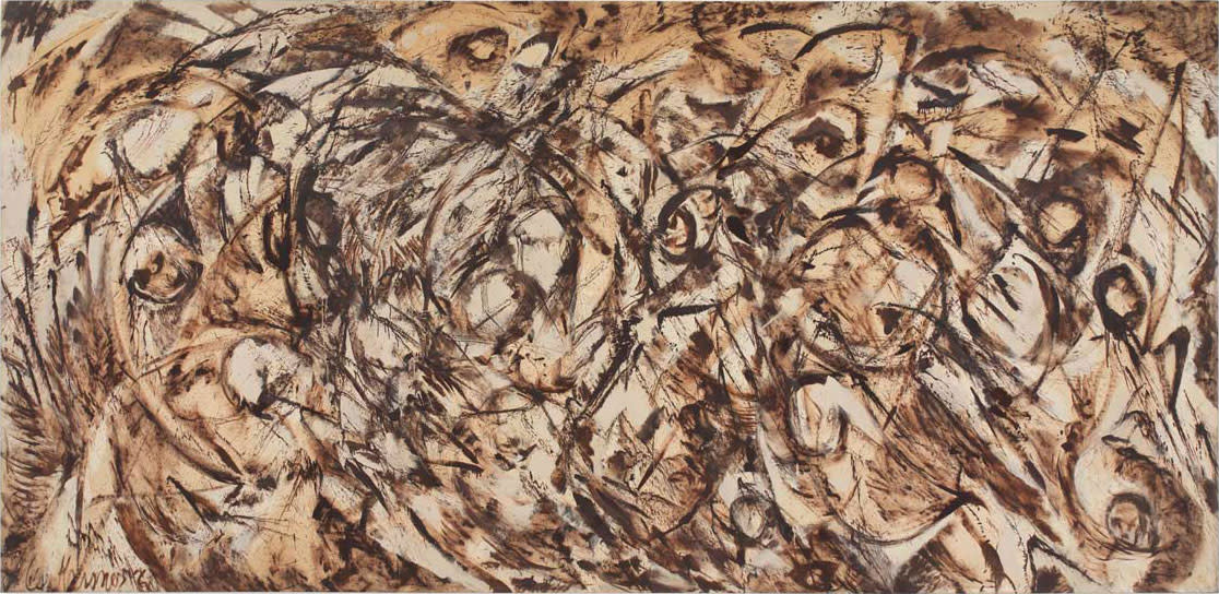 Lee Krasner, The Eye is the First Circle, 1960. Oil on canvas. 235.6 x 487.4 cm. Courtesy Robert Miller Gallery, New York. © ARS, NY and DACS, London 2016 Photo Private collection, courtesy Robert Miller Gallery, New York.